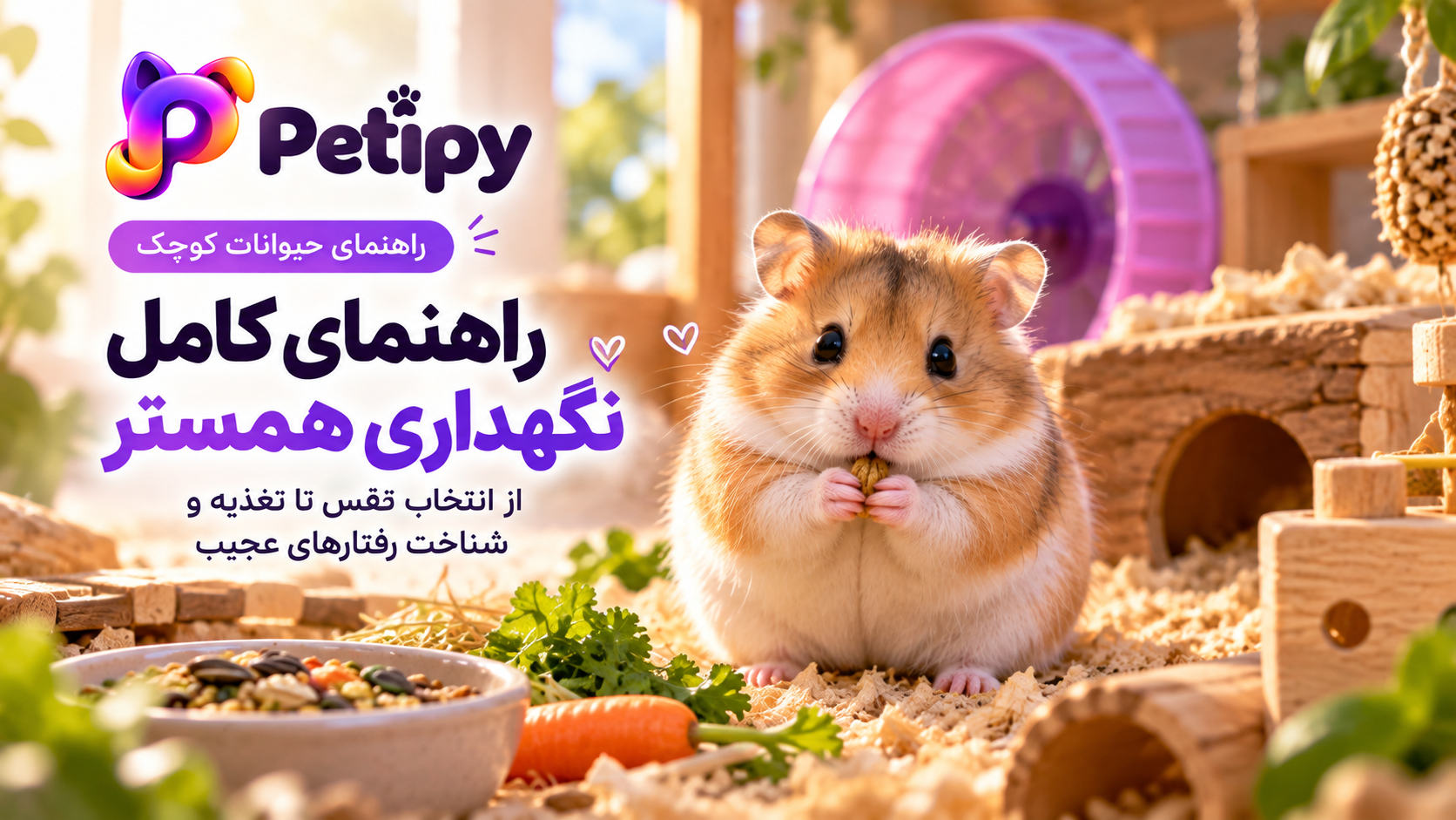 راهنمای نگهداری همستر؛ قفس، تغذیه و رفتارشناسی